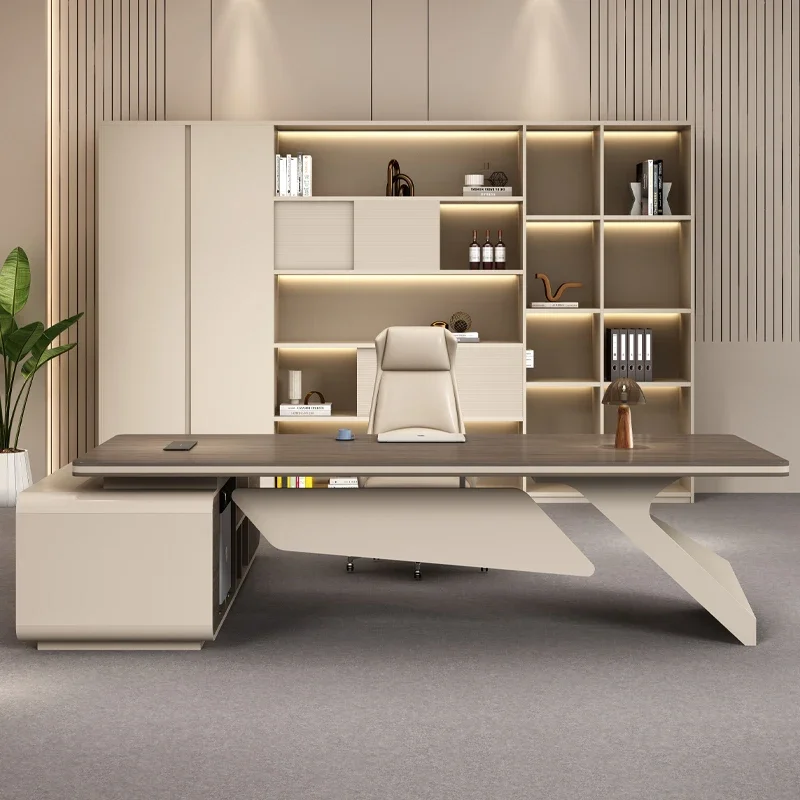 Home Office Work Table - โต๊ะทำงานสำนักงานพร้อมที่เก็บของ โต๊ะคอมพิวเตอร์ราคาประหยัด พร้อมลิ้นชักเก็บของและกล่องจัดระเบียบ