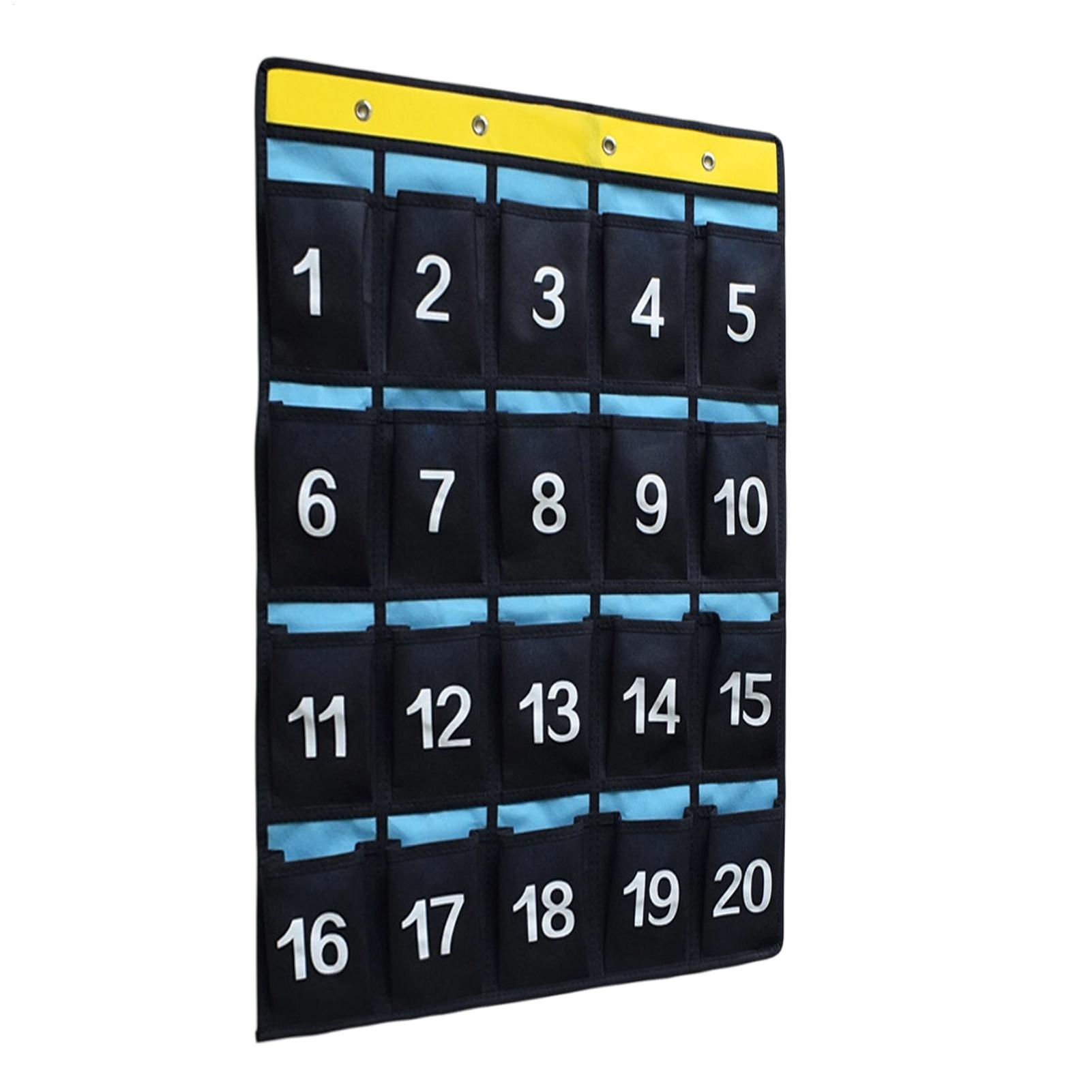 Home Office Phone Number - ที่แขวนโทรศัพท์มือถือในห้องเรียน ที่จัดระเบียบติดผนัง/ประตู 20 ช่องมีหมายเลข ที่แขวนเครื่องคิดเลข อุปกรณ์จัดระเบียบห้องเรียน