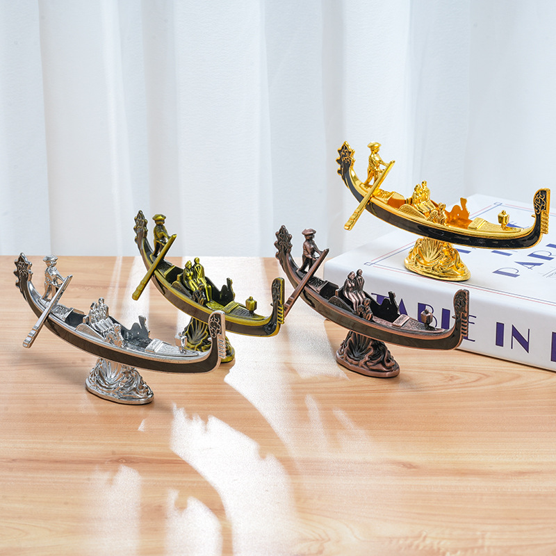 Home Office Architecture - ของตกแต่งรูปเรือโลหะผสมสังกะสี งานฝีมือสามมิติ สำหรับฮาโลวีน คริสต์มาส วันเกิด ของตกแต่งบ้าน