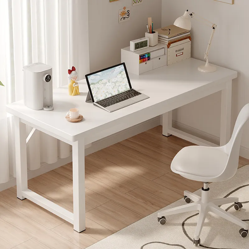 Home Office Work Table - โต๊ะคอมพิวเตอร์ทรงสี่เหลี่ยมผืนผ้าขนาดเล็กเรียบง่าย สำหรับใช้ในบ้าน ห้องนอน โต๊ะเขียนหนังสือสำหรับนักเรียน โต๊ะทำงาน โต๊ะอ่านหนังสือในสำนักงาน