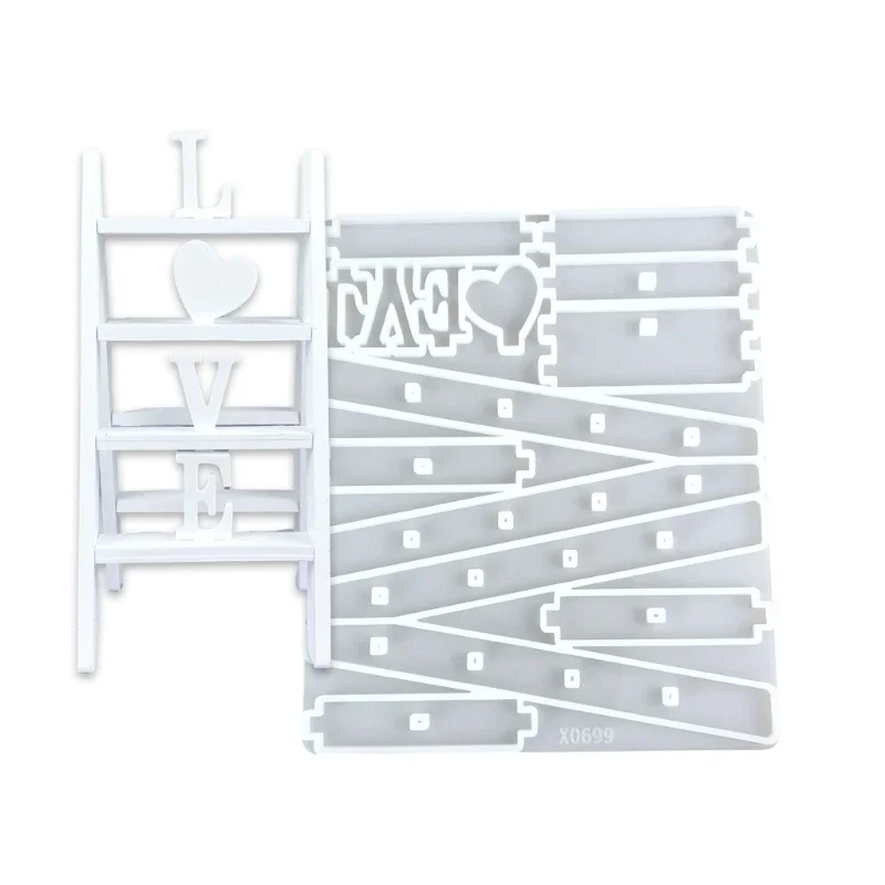 Home Office Architecture - 1 ชุด DIY แม่พิมพ์ซิลิโคนรูปบันไดสำหรับงานแฮนด์เมด ตกแต่งบ้าน สำนักงาน