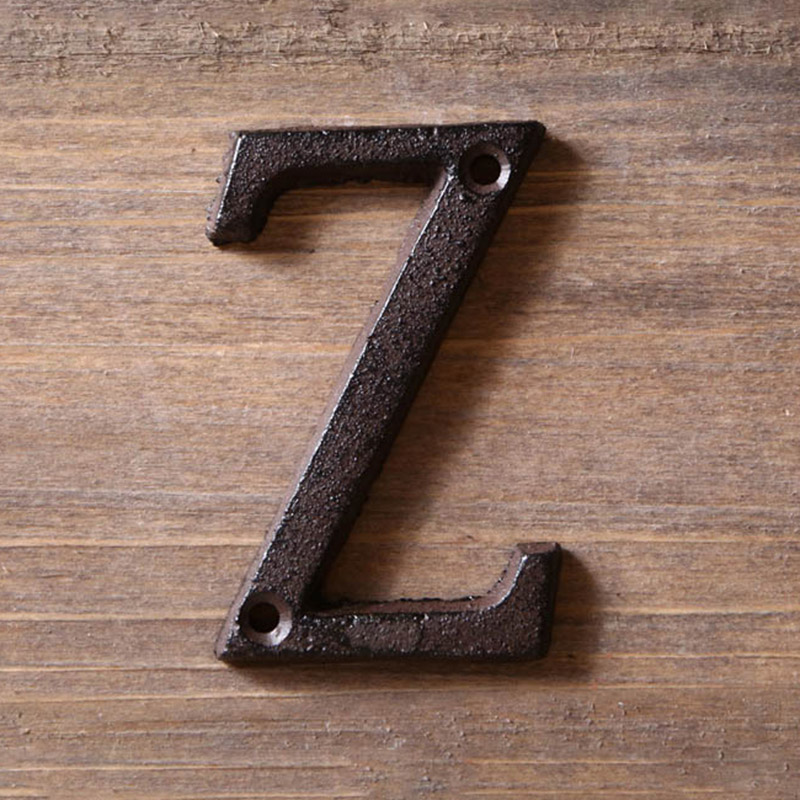 Home Office Number - โลหะตัวอักษรตัวเลขเหล็กหล่อตกแต่ง House ป้าย Doorplate DIY Cafe