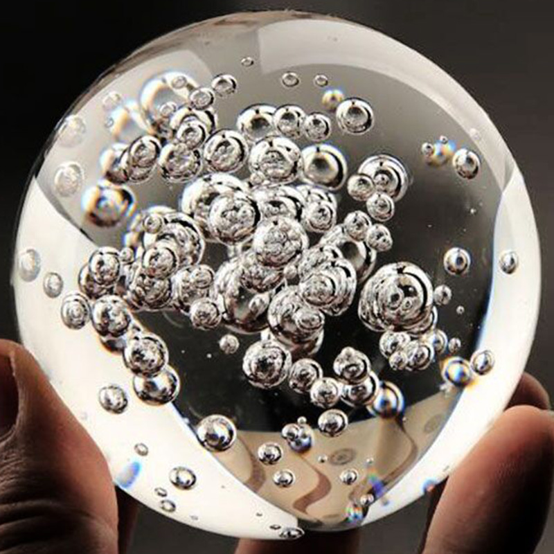 Home Office Feng Shui - 40/60/80มม.ล้างฟองลูกบอลคริสตัลสำนักงานตกแต่ง Feng Shui Sphere Paperweight การถ่ายภาพ