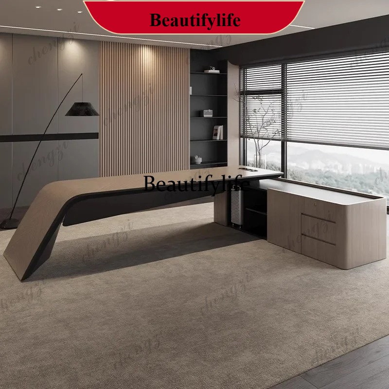 Home Office Work Table - E153 เฟอร์นิเจอร์สำนักงาน โต๊ะทำงานผู้บริหารสุดหรูพร้อมลิ้นชัก โต๊ะคอมพิวเตอร์สำหรับบ้าน โต๊ะทำงานสำนักงาน ห้องนอน