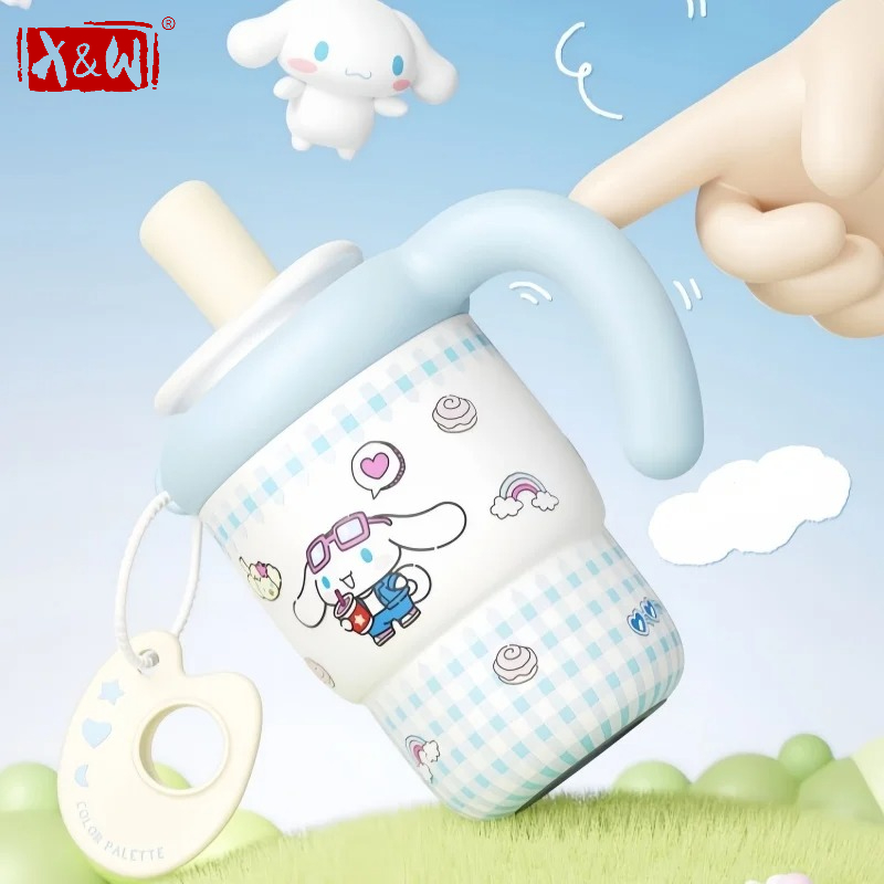 Home Office Hours - X&W Sanrio แก้วเก็บความร้อนสำหรับนักเรียน 500 มล. ลายการ์ตูนเฮลโลคิตตี้