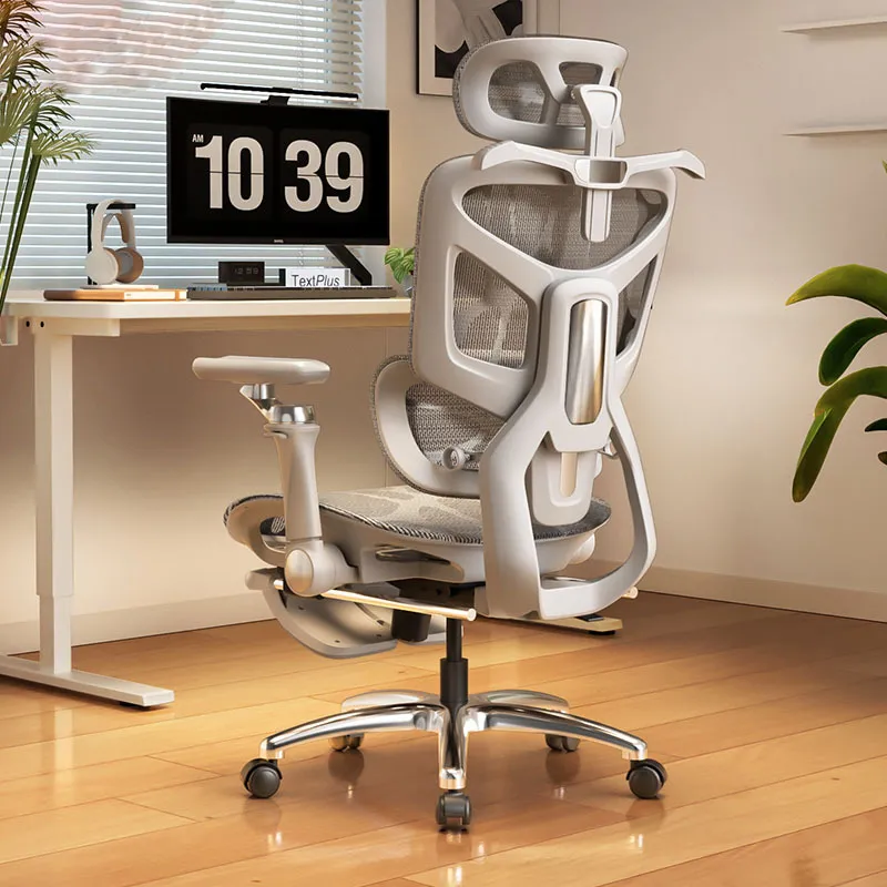 Home Office Work - เก้าอี้คอมพิวเตอร์ตามหลักสรีรศาสตร์พร้อมพนักพิงหลัง เก้าอี้เล่นเกมสำหรับใช้ในบ้าน นั่งสบาย ปรับเอนได้ เหมาะสำหรับผู้ชายที่ทำงานนั่งมาก