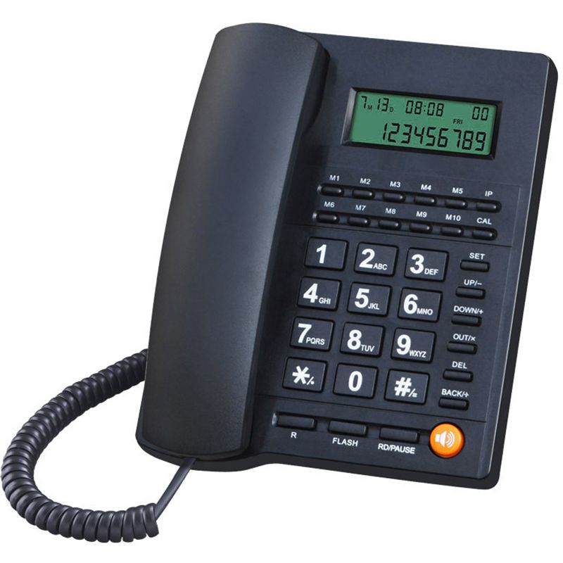 Home Office Phone Number - โทรศัพท์บ้าน Caller ID โทรศัพท์เดสก์ท็อป Corded Dial