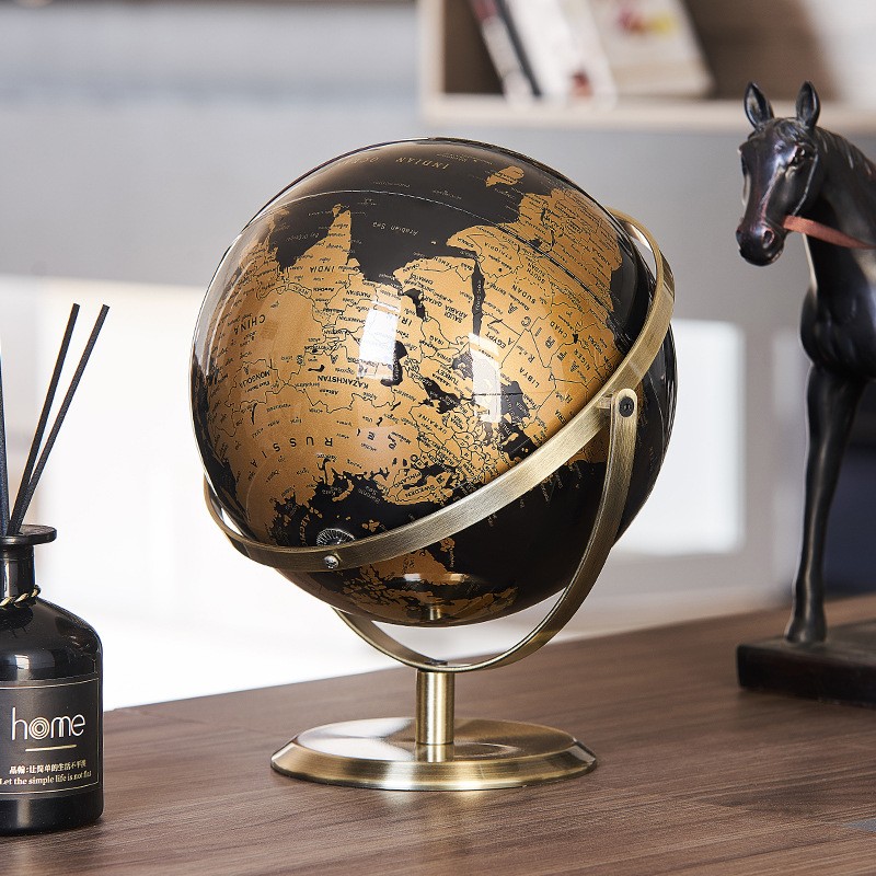 English Home Office - ลูกโลกภาษาอังกฤษหลายขนาด 14/20/23 ซม. แผนที่ตกแต่งโต๊ะทำงานสำหรับสำนักงาน ห้องเรียน และใช้ในบ้าน