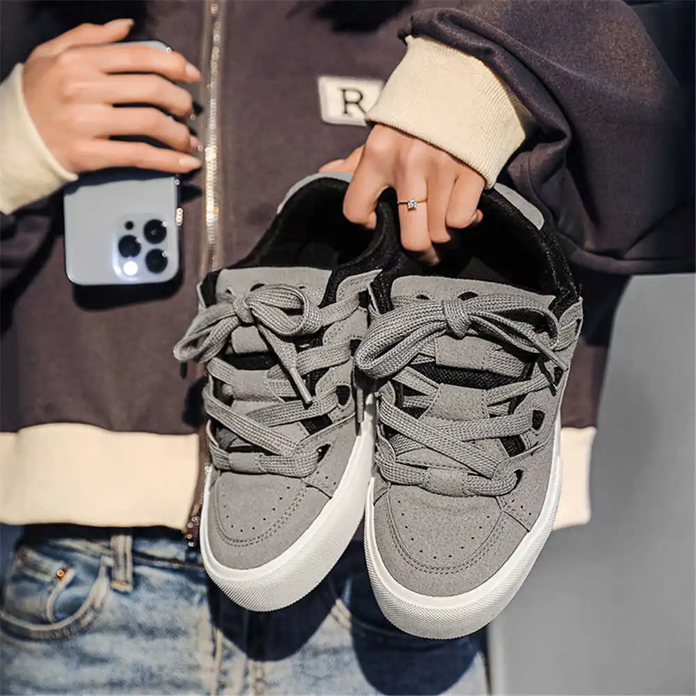 Home Office News Uk - กับ Lacing Hiphop ผู้หญิงรองเท้าสเก็ตบอร์ดวอลเลย์บอลรองเท้าผ้าใบสําหรับสตรี Beige Boot