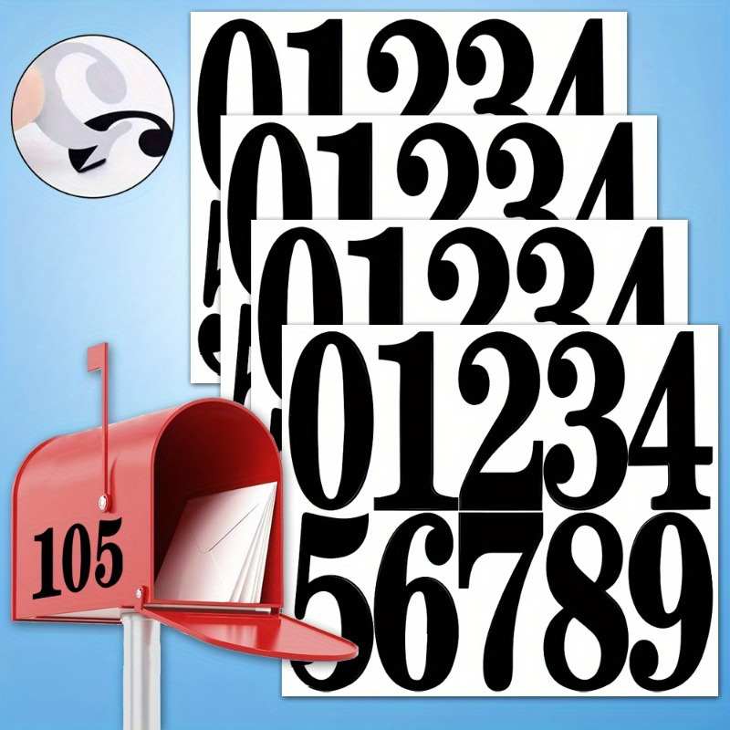 Home Office Number - สติ๊กเกอร์ดิจิตอล สติ๊กเกอร์กล่องจดหมาย และฉลากดิจิตอลกันน้ํา ใช้ทําเครื่องหมายเลขบ้าน และหมายเลขที่อยู่โฮมออฟฟิศ