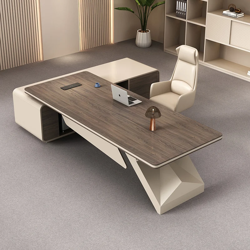 โต๊ะทำงานสำนักงานพร้อมที่เก็บข - Home Office Work Table บทวิจารณ์และราคา