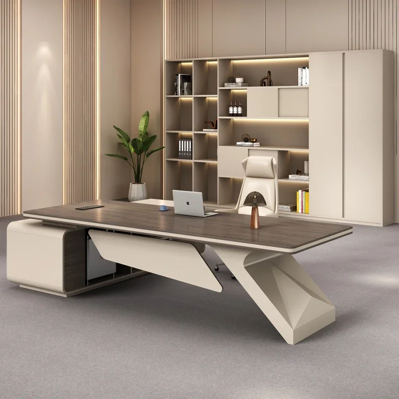 โต๊ะทำงานสำนักงานพร้อมที่เก็บข - Home Office Work Table บทวิจารณ์และราคา