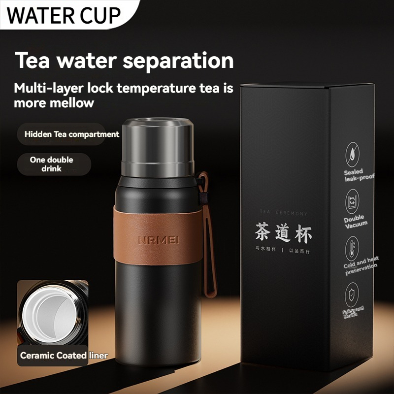 800ML ฉนวนถ้วยชา Tumbler น้ํา  - Home Office Hours บทวิจารณ์และราคา