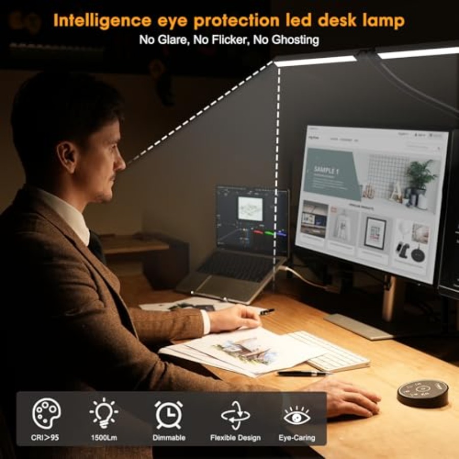 โคมไฟตั้งโต๊ะ LED สำหรับสำนักง - Home Office Work บทวิจารณ์และราคา