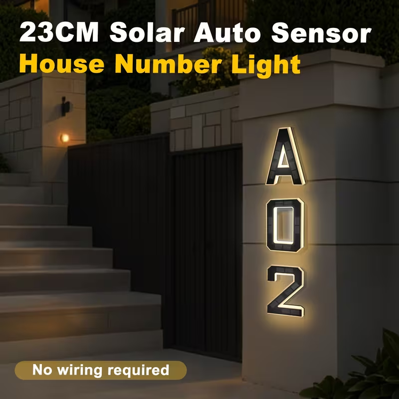 ป้ายที่อยู่ LED พลังงานแสงอาทิ - Home Office Number บทวิจารณ์และราคา