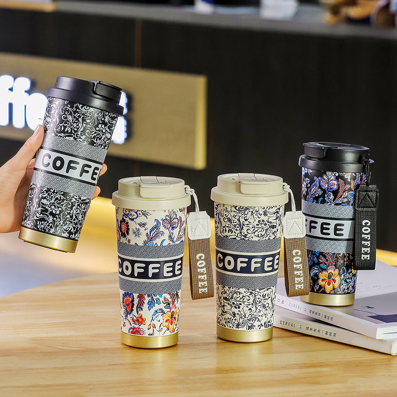 เหล็กสูญญากาศฟางถ้วยกาแฟ 500ml - Home Office Hours บทวิจารณ์และราคา