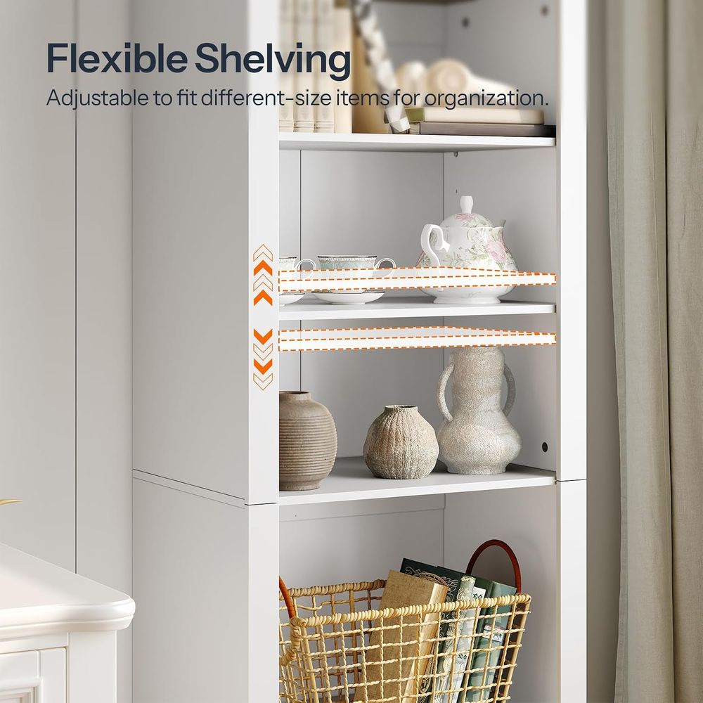 ชั้นวางหนังสือไม้โค้ง 6 ชั้น พ - Bookcase Wood Shelf บทวิจารณ์และราคา