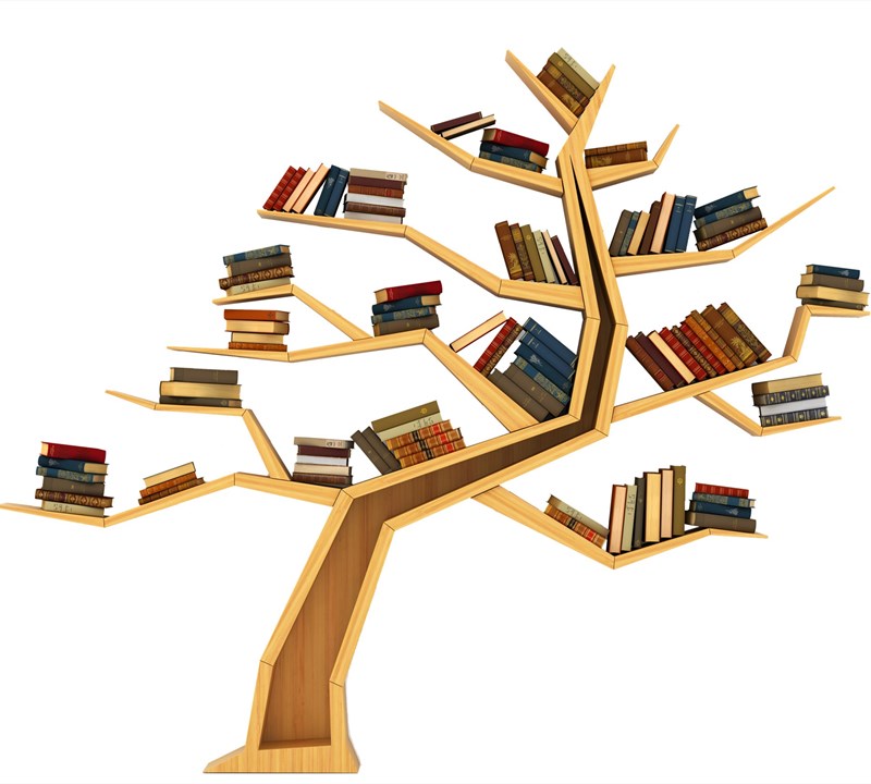 ชั้นวางของไม้รูปต้นไม้สำหรับห้ - Bookcase Wood Shelf บทวิจารณ์และราคา