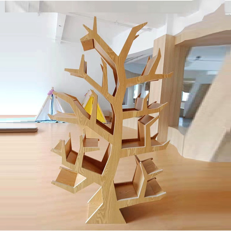 ชั้นวางของไม้รูปต้นไม้สำหรับห้ - Bookcase Wood Shelf บทวิจารณ์และราคา