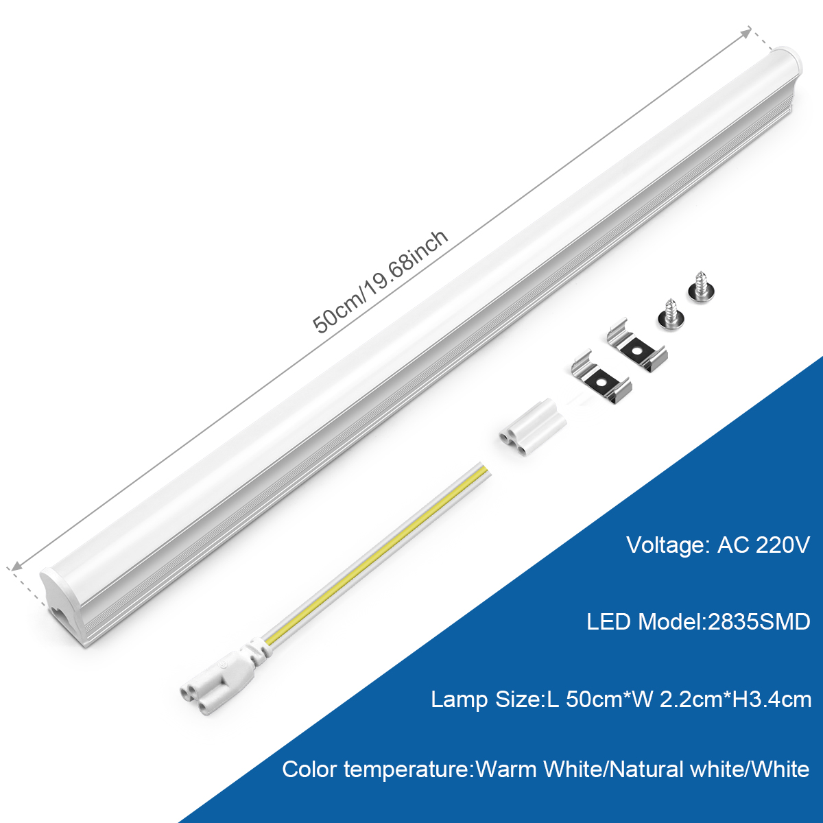 หลอดไฟ LED T5 15W 50 ซม. ประหย - Home Office Hours บทวิจารณ์และราคา