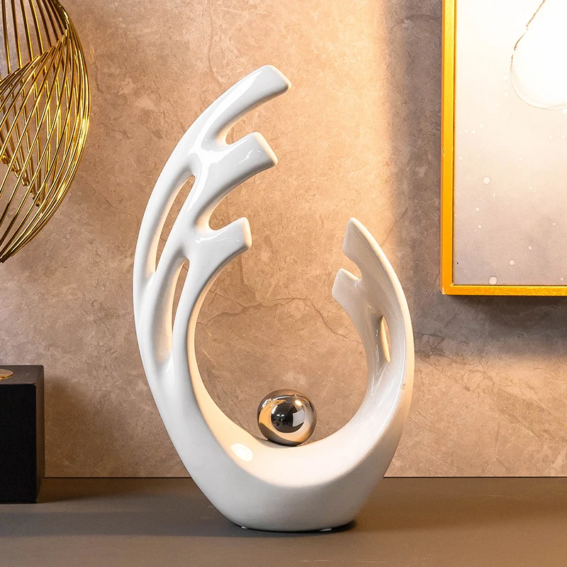 ของตกแต่งเซรามิกสีขาวทรงกลวงเร - Home Office Architecture บทวิจารณ์และราคา