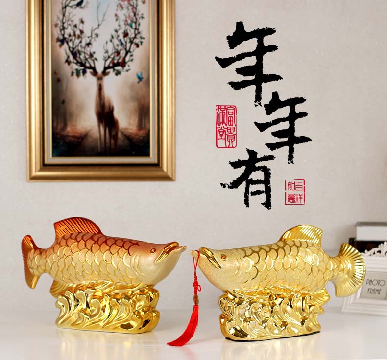 ปลาอะโรวาน่าทองคำขนาด 50 ซม. ส - Home Office Feng Shui บทวิจารณ์และราคา