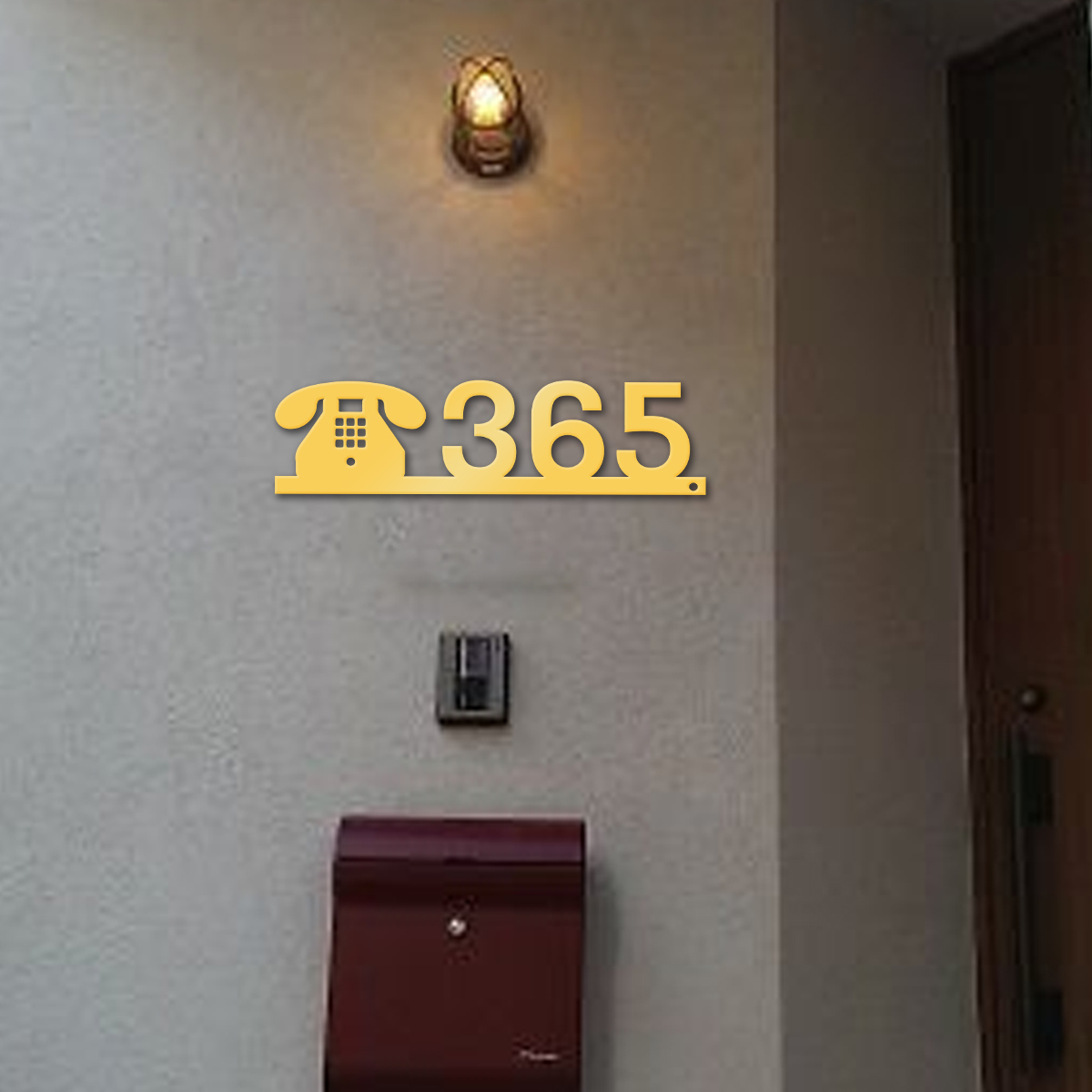 ป้ายเลขที่บ้านโลหะแบบกำหนดเอง  - Home Office Phone Number บทวิจารณ์และราคา