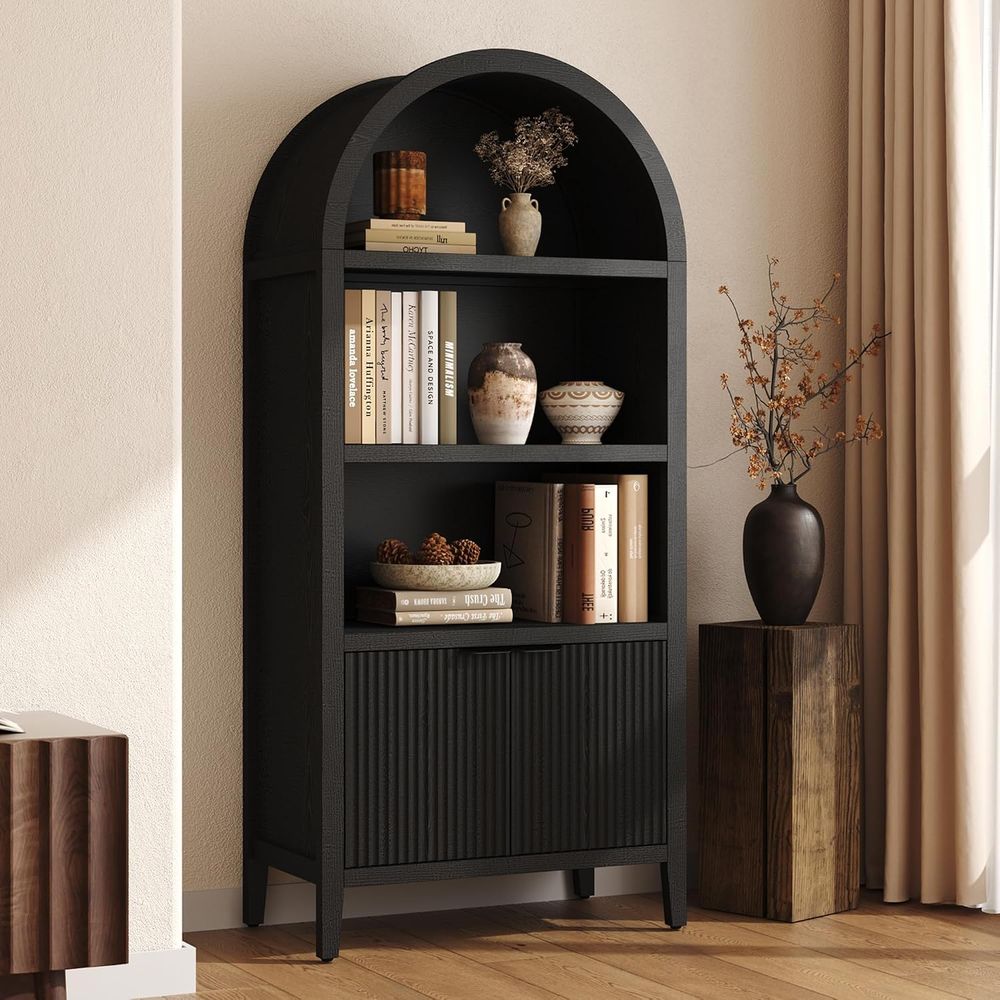 ตู้หนังสือโค้งยูซง 71 นิ้ว, ชั - Bookcase Wood Shelf บทวิจารณ์และราคา