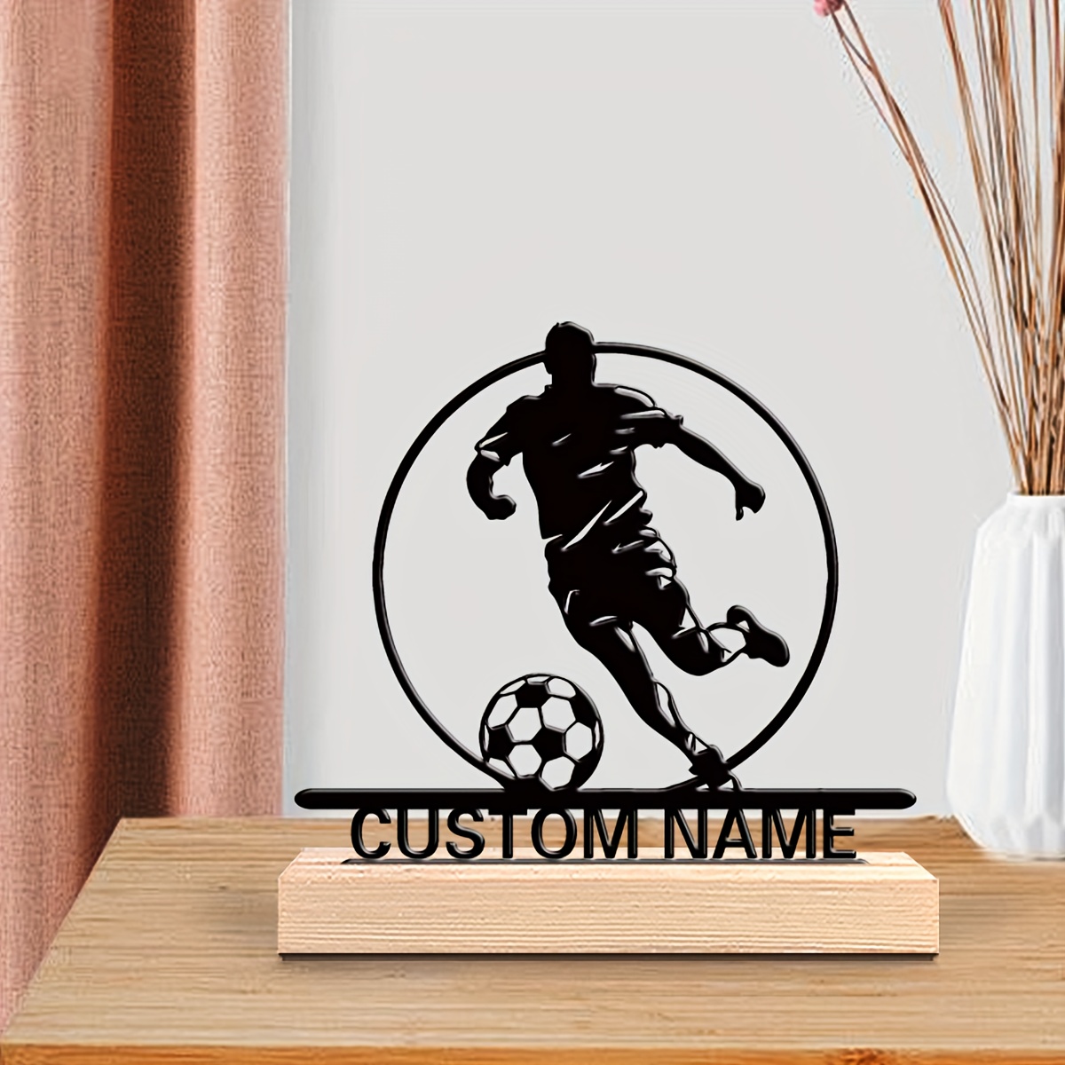 รูปปั้นนักฟุตบอลโลหะสั่งทำพร้อ - Home Office Gifts บทวิจารณ์และราคา
