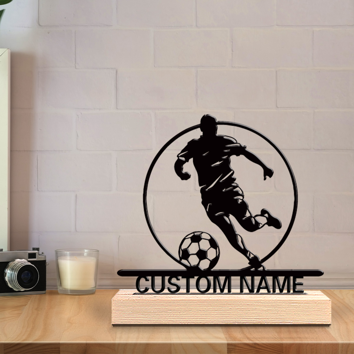 รูปปั้นนักฟุตบอลโลหะสั่งทำพร้อ - Home Office Gifts บทวิจารณ์และราคา