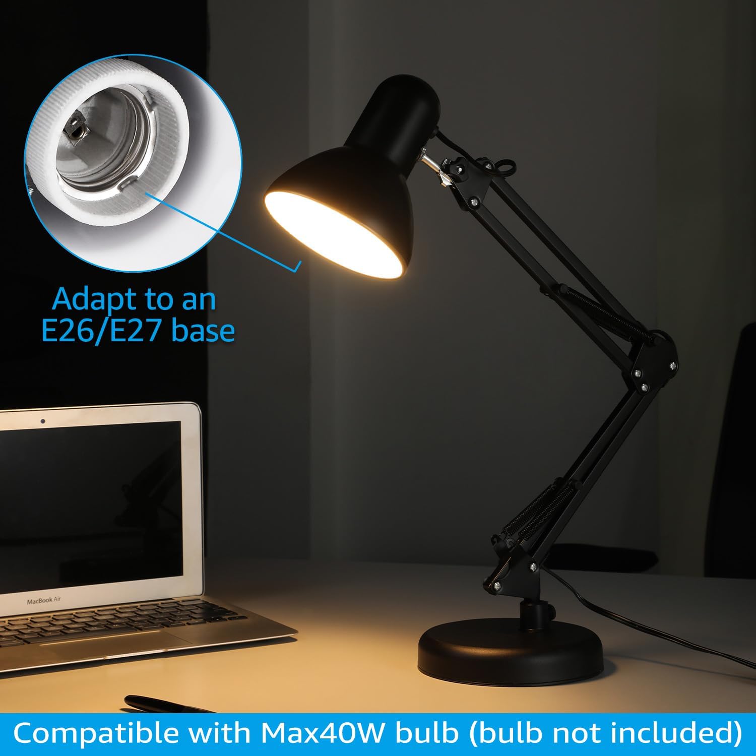 โคมไฟตั้งโต๊ะ LED แบบยืดหยุ่น  - Home Office Work Table บทวิจารณ์และราคา