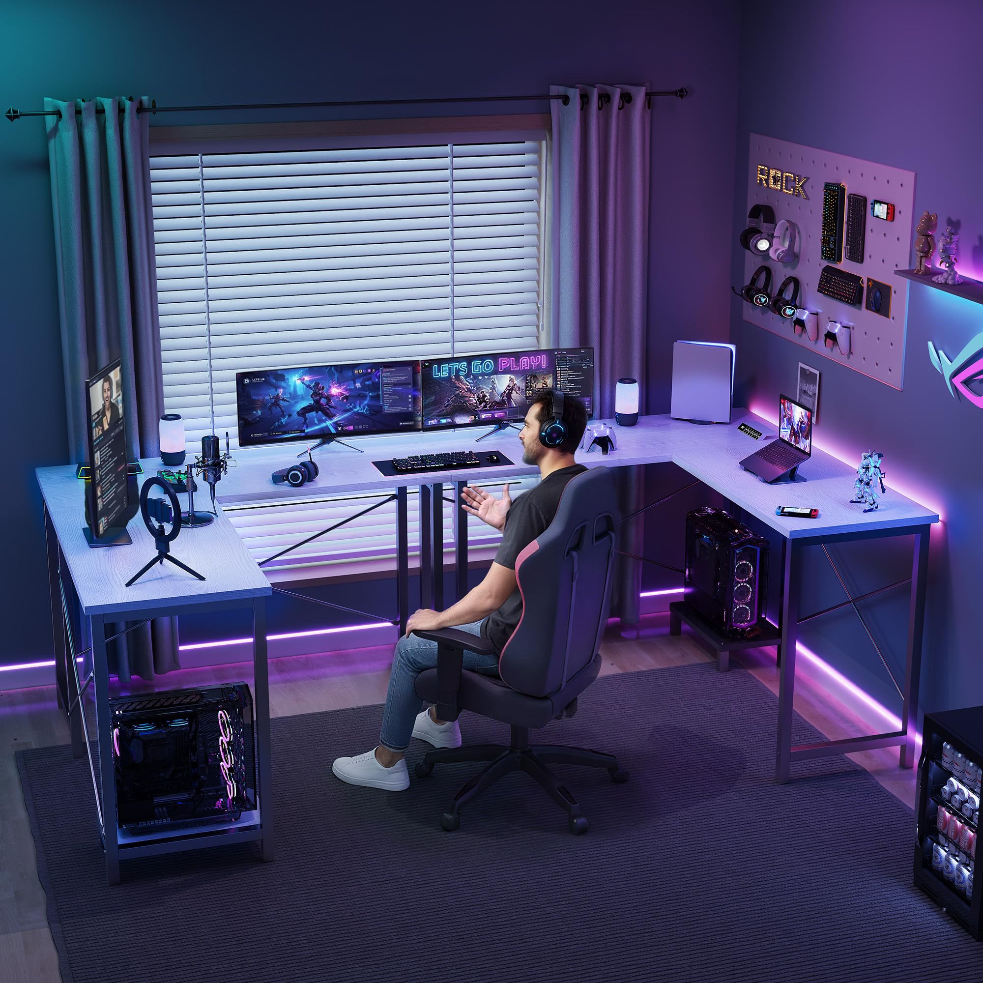 โต๊ะคอมพิวเตอร์รูปตัว L ขนาด 5 - Home Office Work Table บทวิจารณ์และราคา