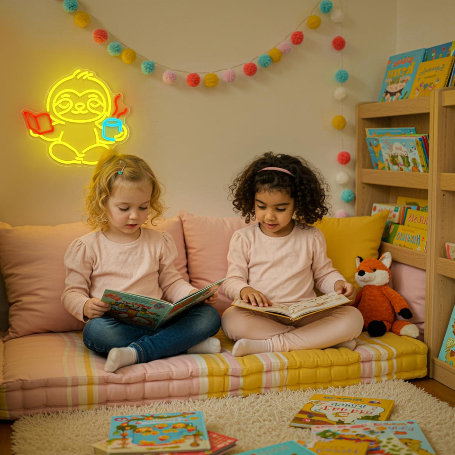 ป้ายไฟนีออนรูปสลอธ ไฟ LED ปรับ - Home Office Gifts บทวิจารณ์และราคา