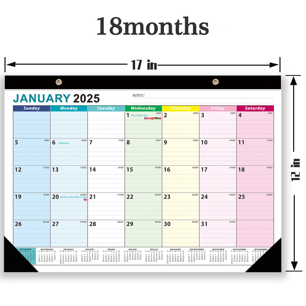 Janumes 2024-june 2025ปฏิทินแข - English Home Office บทวิจารณ์และราคา
