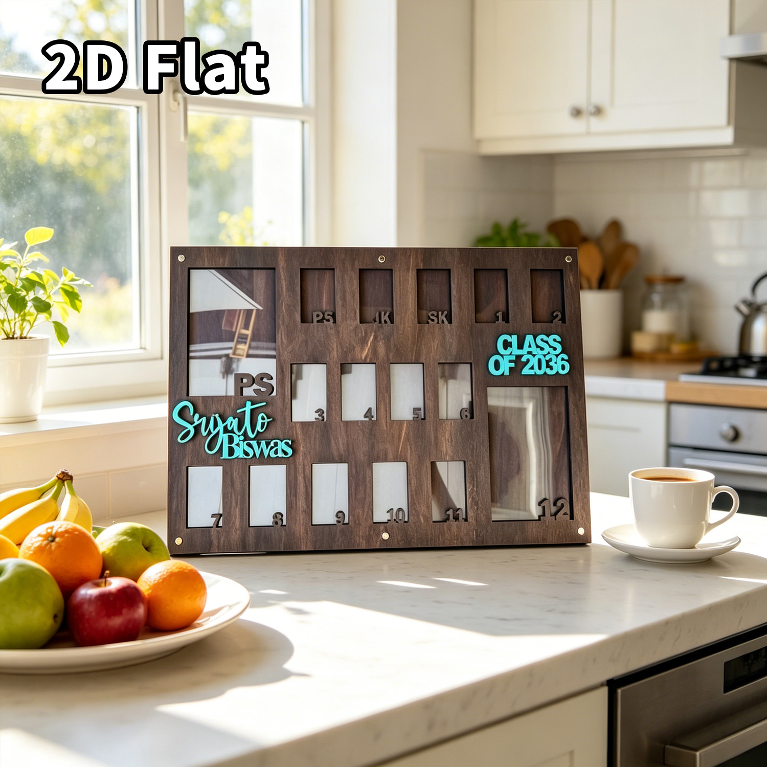 กรอบรูปไม้แบบกำหนดเอง 1 ชิ้น ป - Home Office Gifts บทวิจารณ์และราคา