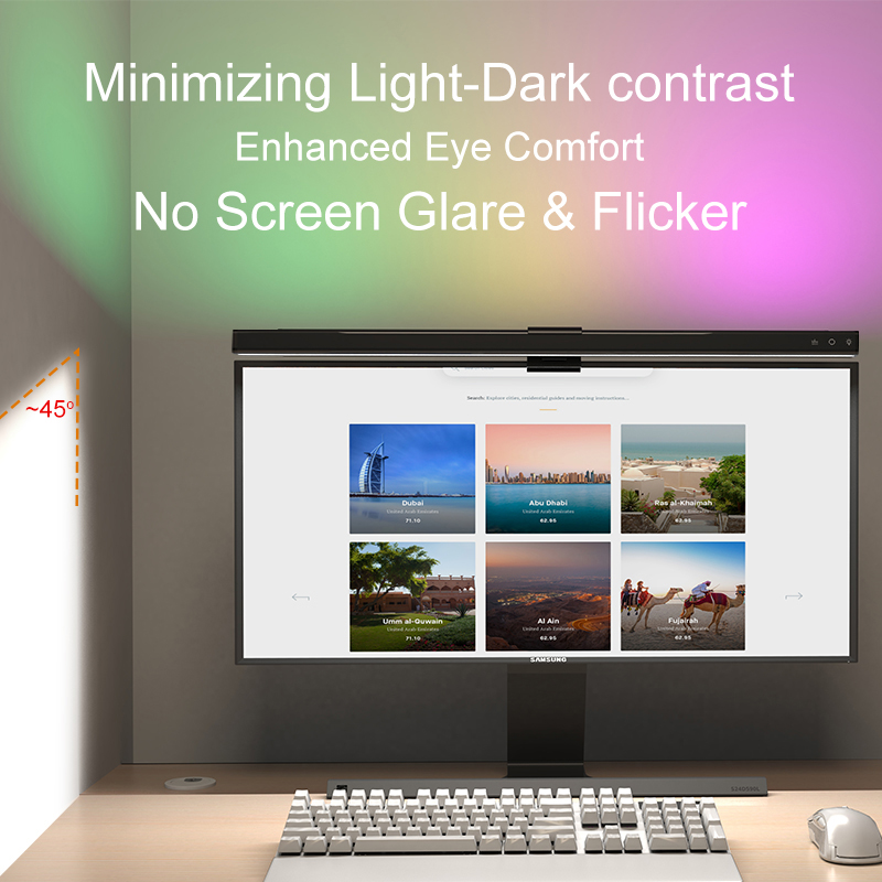 แถบไฟ LED สำหรับจอคอมพิวเตอร์  - Home Office Work บทวิจารณ์และราคา