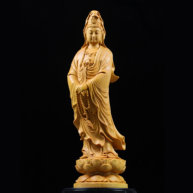 ธรรมชาติ Cypress Guanyin พระพุ - Home Office Feng Shui บทวิจารณ์และราคา