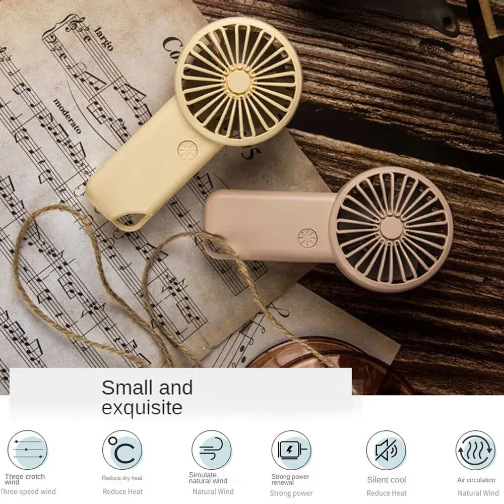 พัดลมมือถือแบบพกพา USB ชาร์จไฟ - Home Office Form บทวิจารณ์และราคา