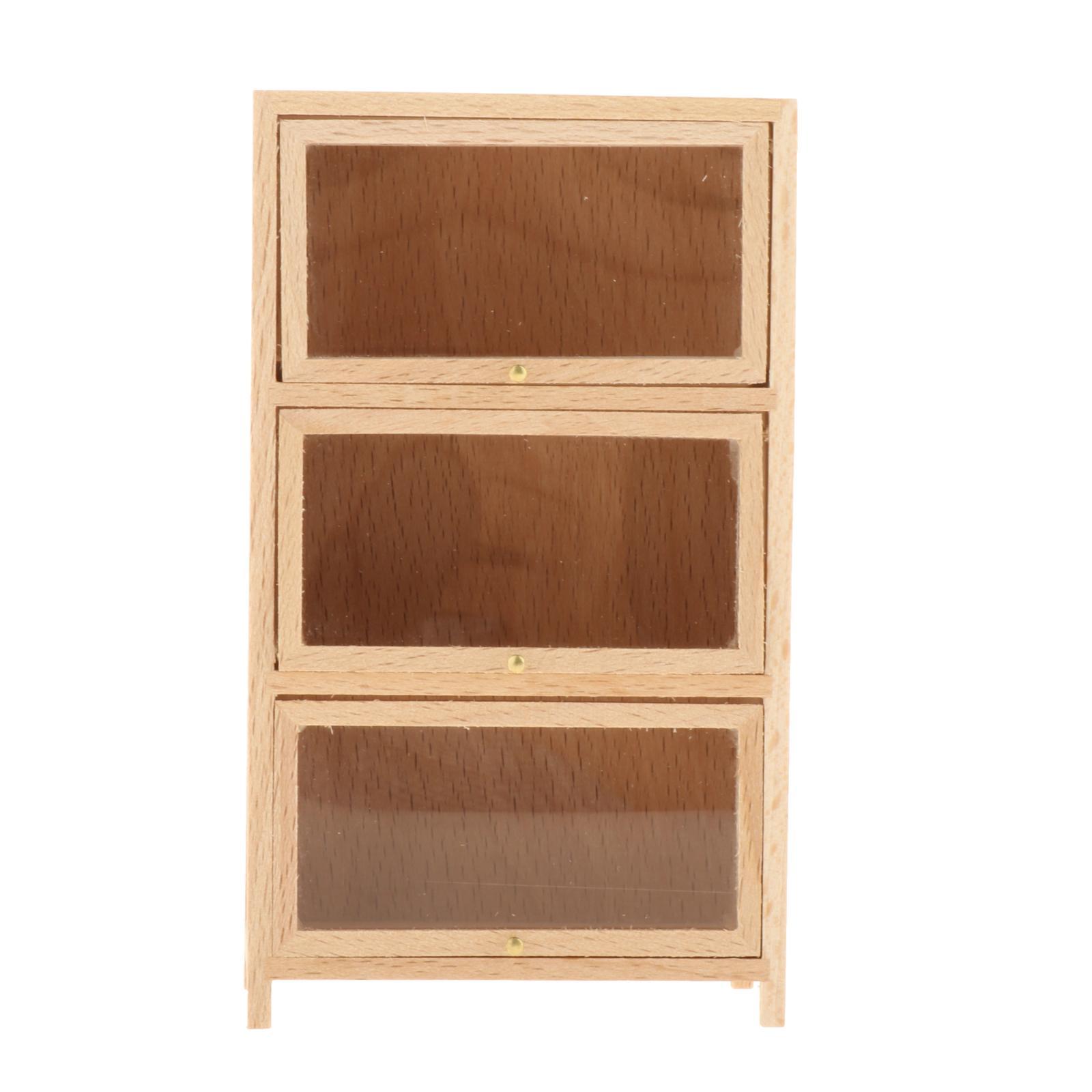 1:12 ตู้หนังสือไม้สำหรับบ้านตุ - Bookcase Wood Shelf บทวิจารณ์และราคา