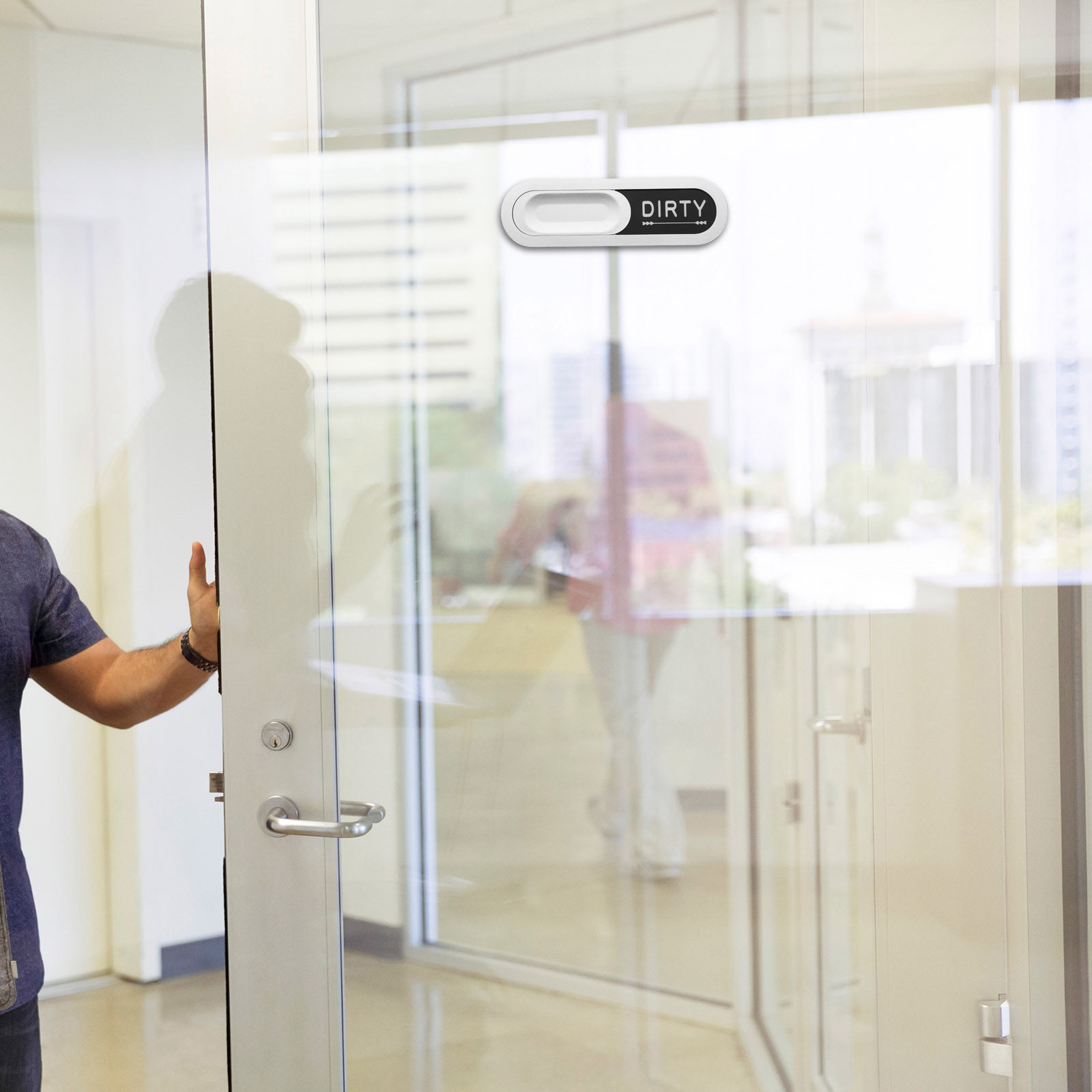 ป้ายประตูสำนักงานแบบเลื่อน แสด - Home Office Vacantes บทวิจารณ์และราคา