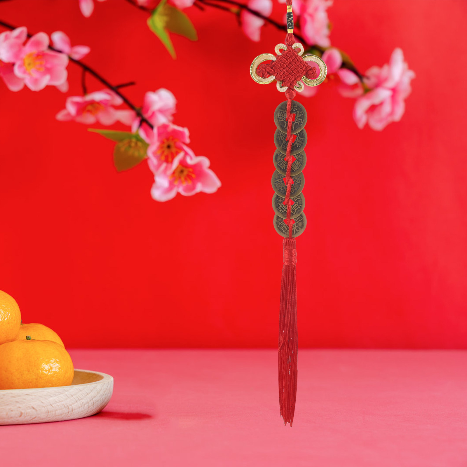 จี้ปมเชือกจีน 2 ชิ้น พร้อมเหรี - Home Office Feng Shui บทวิจารณ์และราคา