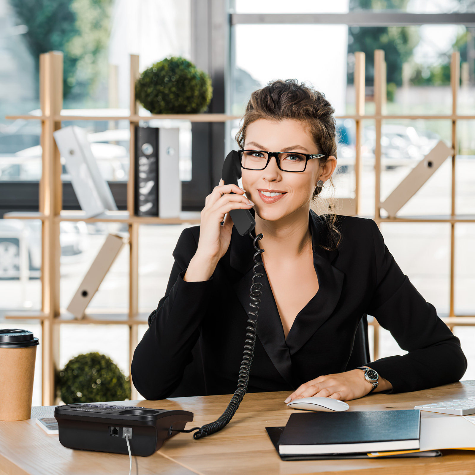 โทรศัพท์แบบมีสายพร้อมหน้าจอแสด - Home Office Phone Number บทวิจารณ์และราคา
