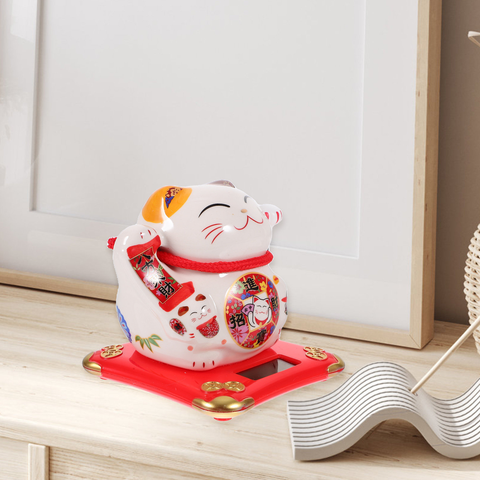 ของตกแต่งรูปแมวพลังงานแสงอาทิต - Home Office Feng Shui บทวิจารณ์และราคา