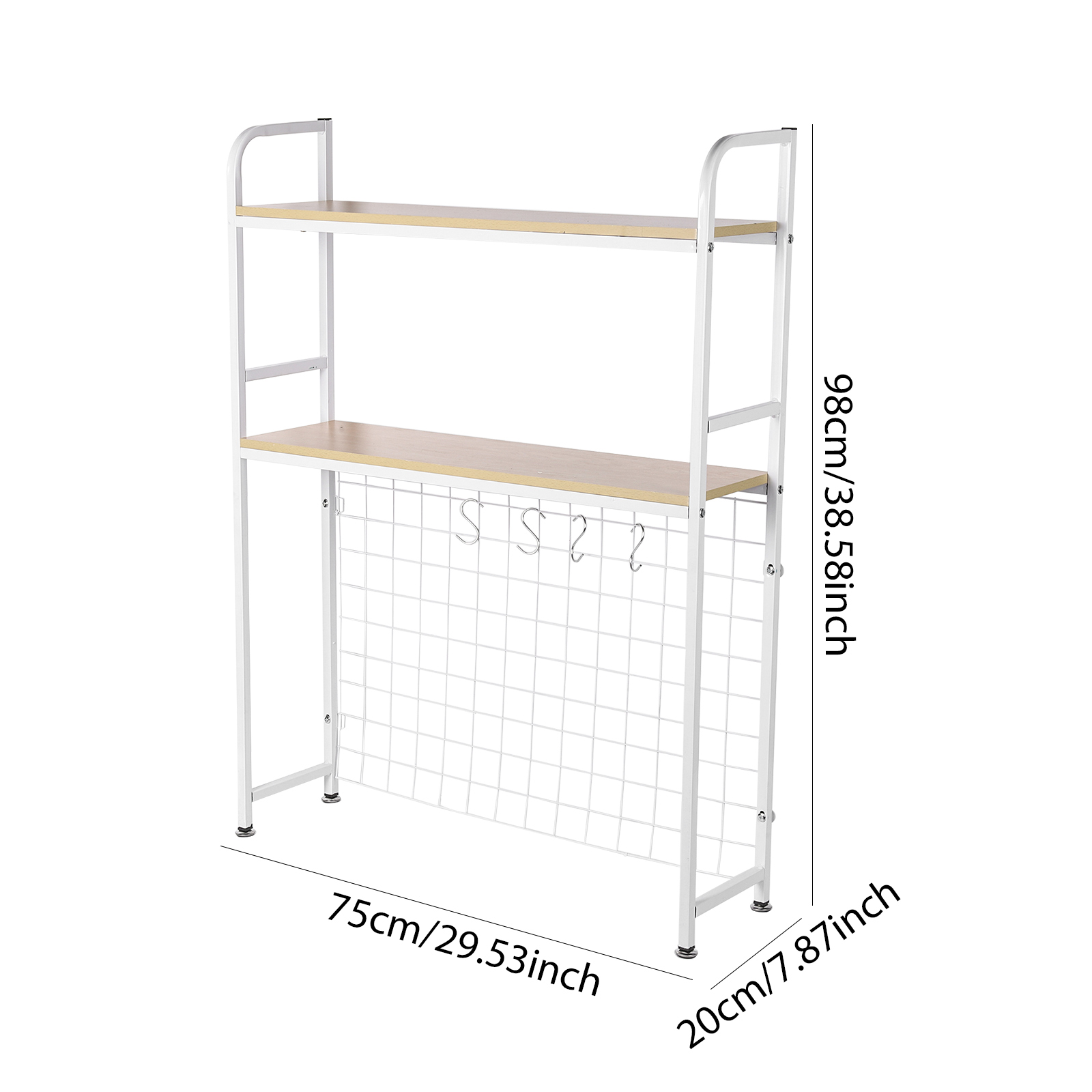ชั้นวางของไม้ 2 ชั้น พร้อมแผงต - Bookcase Wood Shelf บทวิจารณ์และราคา