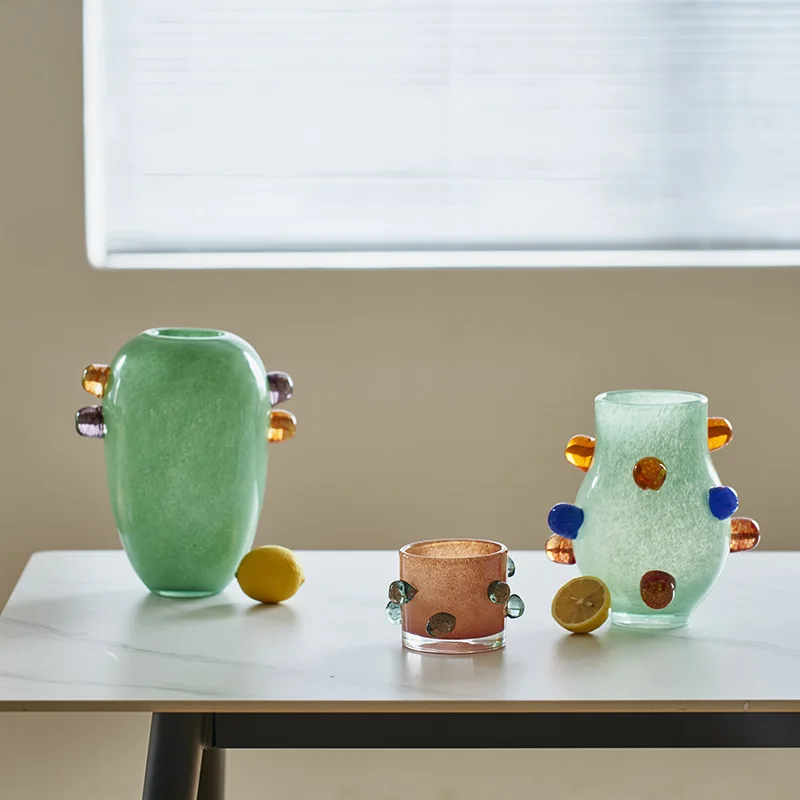 แจกันแก้วลูกปัดกลมสีสันสดใส, ก - Home Office Form บทวิจารณ์และราคา