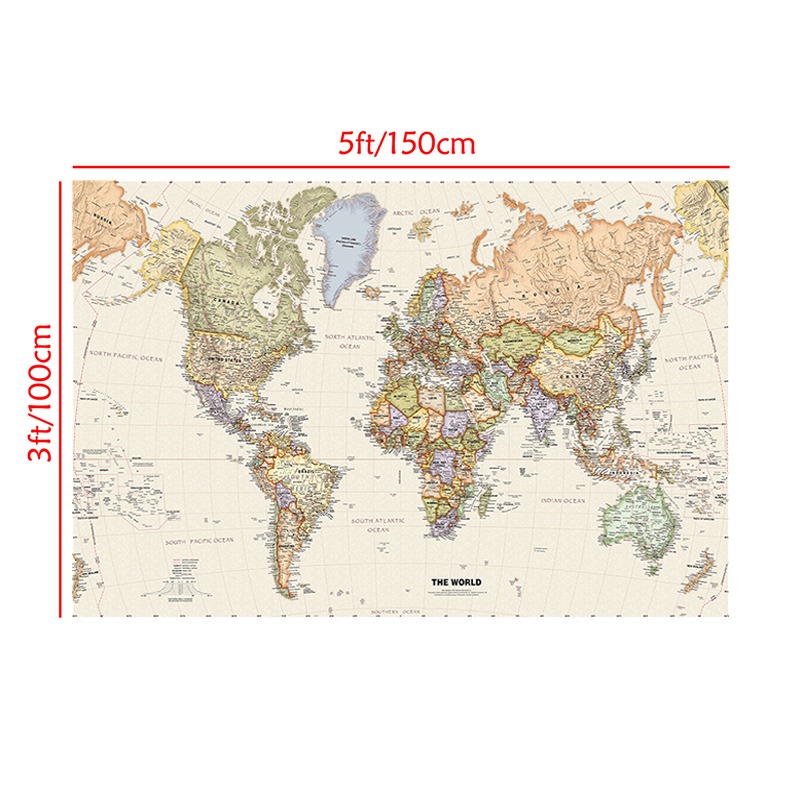 Vintage แขวนโปสเตอร์ World แผน - English Home Office บทวิจารณ์และราคา